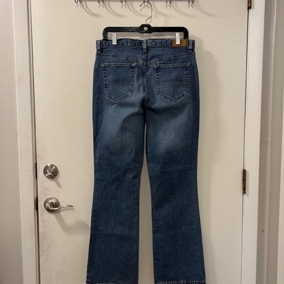 Tommy Hilfiger Womens Blue Washed Hipster Boot Cut Denim Jeans Size 10 - Picture 6 of 12